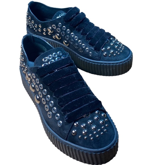 PINKO Studded Iseo Leather
Platform Sneaker Size 37 - Picture 5 of 15